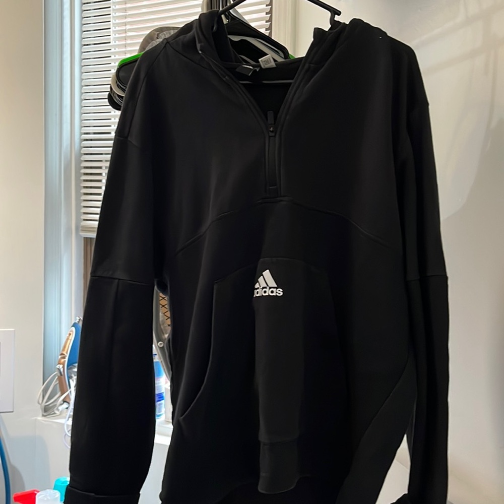 Large adidas quarter zip hoodie